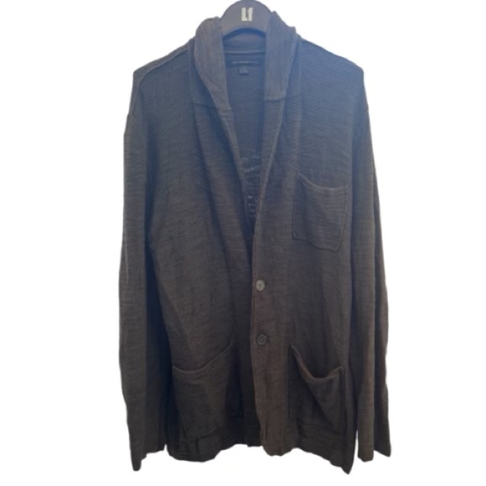 Flawed John Varvatos shawl collar cardigan sweater